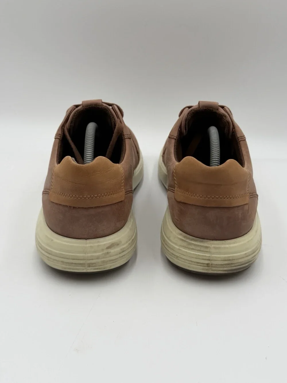 ECCO Men’s Size 11/45 Brown Leather Comfort Shoes Soft 7 Runner  Sneakers